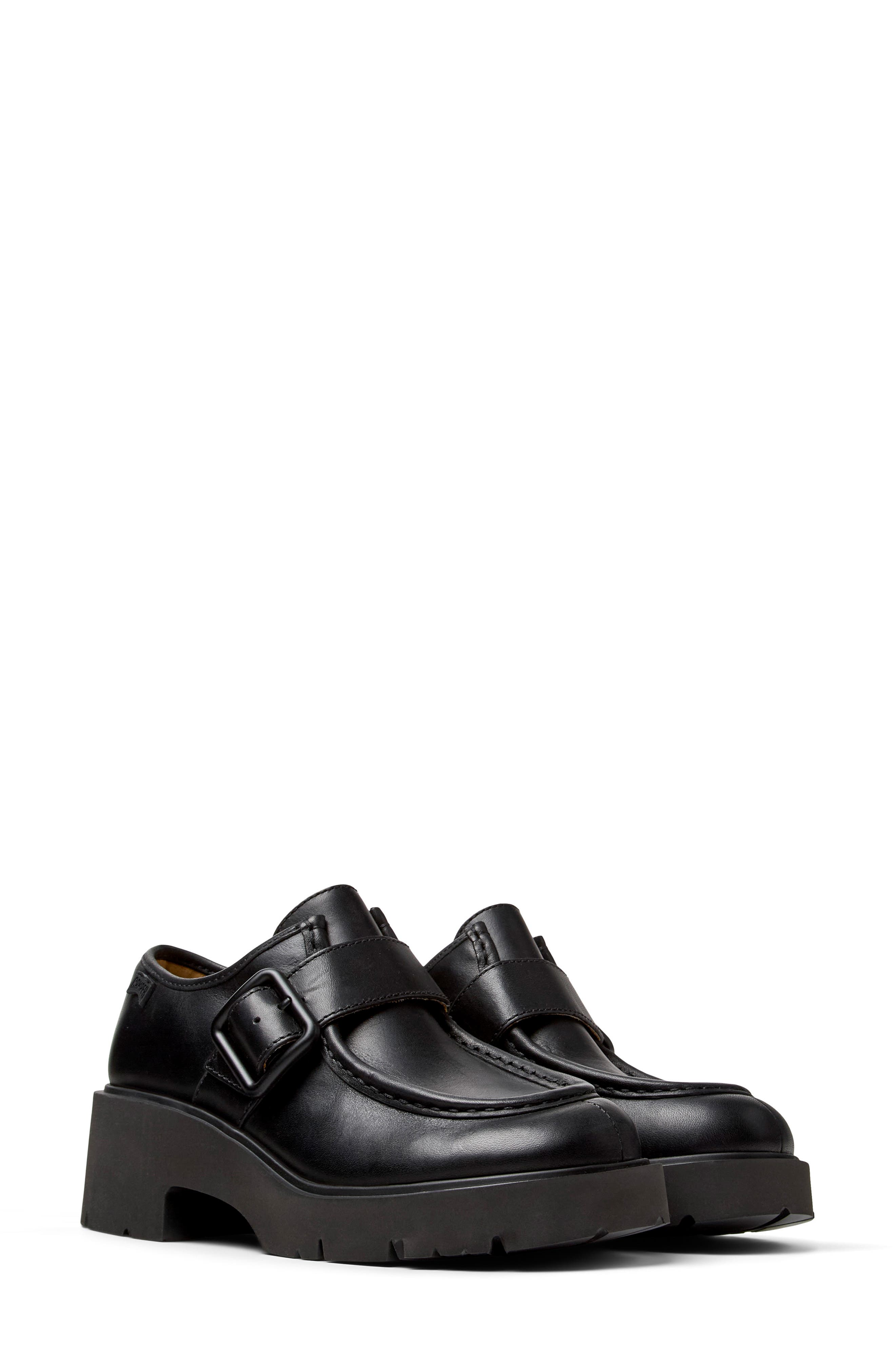 Camper Milah Platform Monk Strap Shoe, Main, color, 