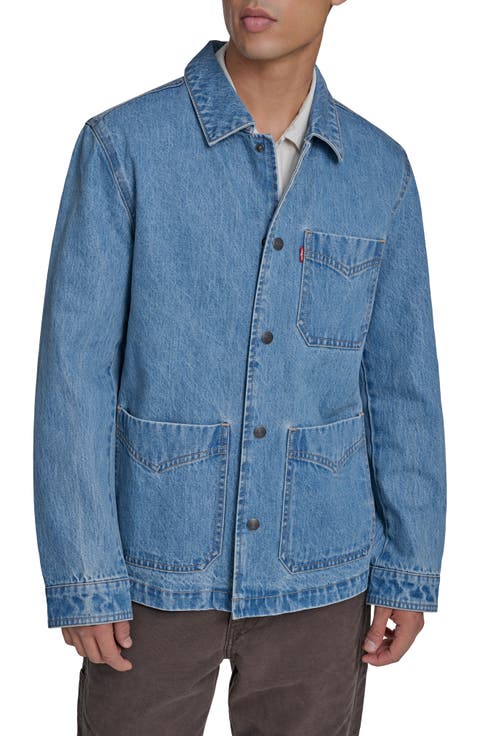 Cotton Denim Chore Coat