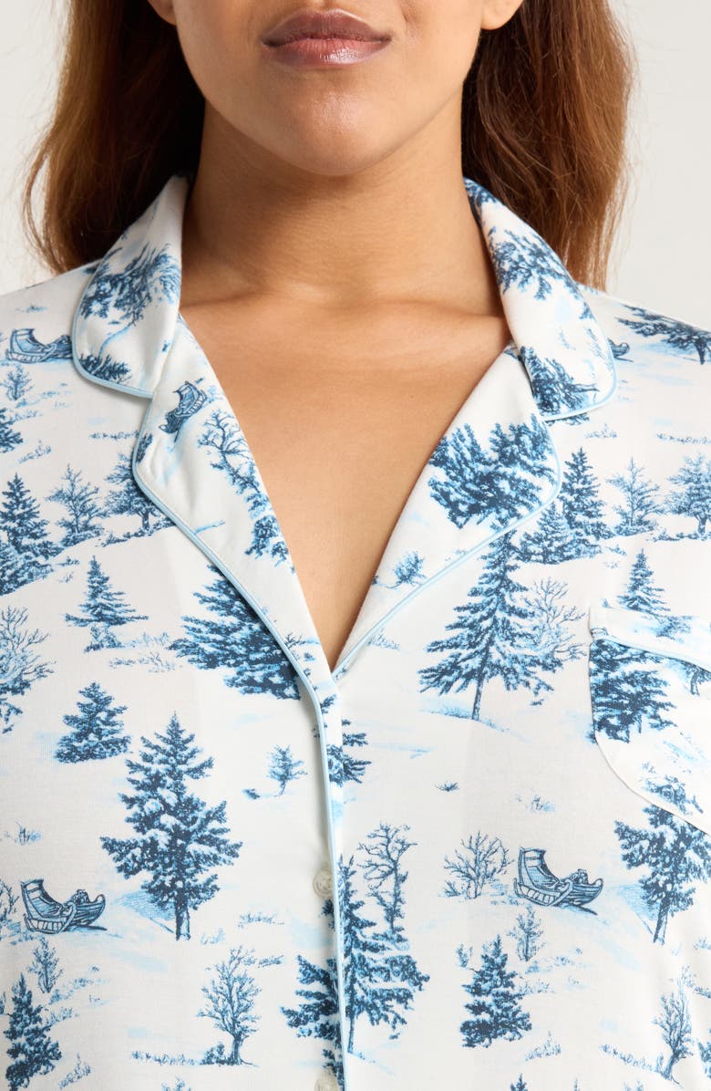 Nordstrom Moonlight Nightshirt, Alternate, color, Ivory- Blue Spruce Toile