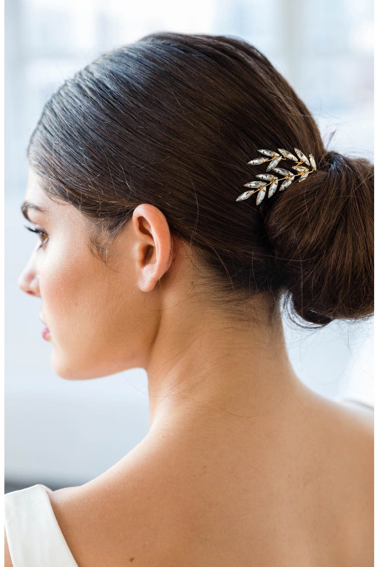 Caitlyn Hair Clip, Alternate, color, GOLD