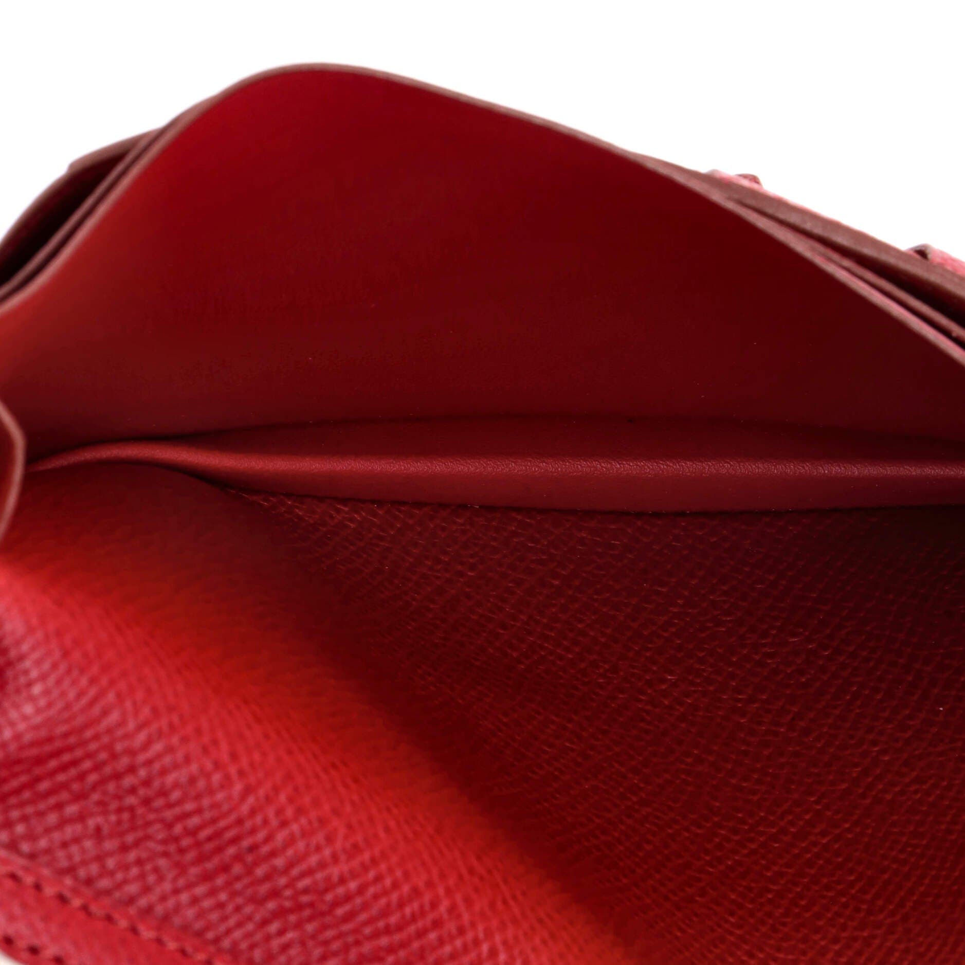 Pre-Owned Hermes Bearn Wallet Epsom Long, Alternate, color, Rubis