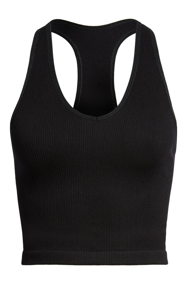 Free Throw Rib Crop Tank, Alternate, color, BLACK