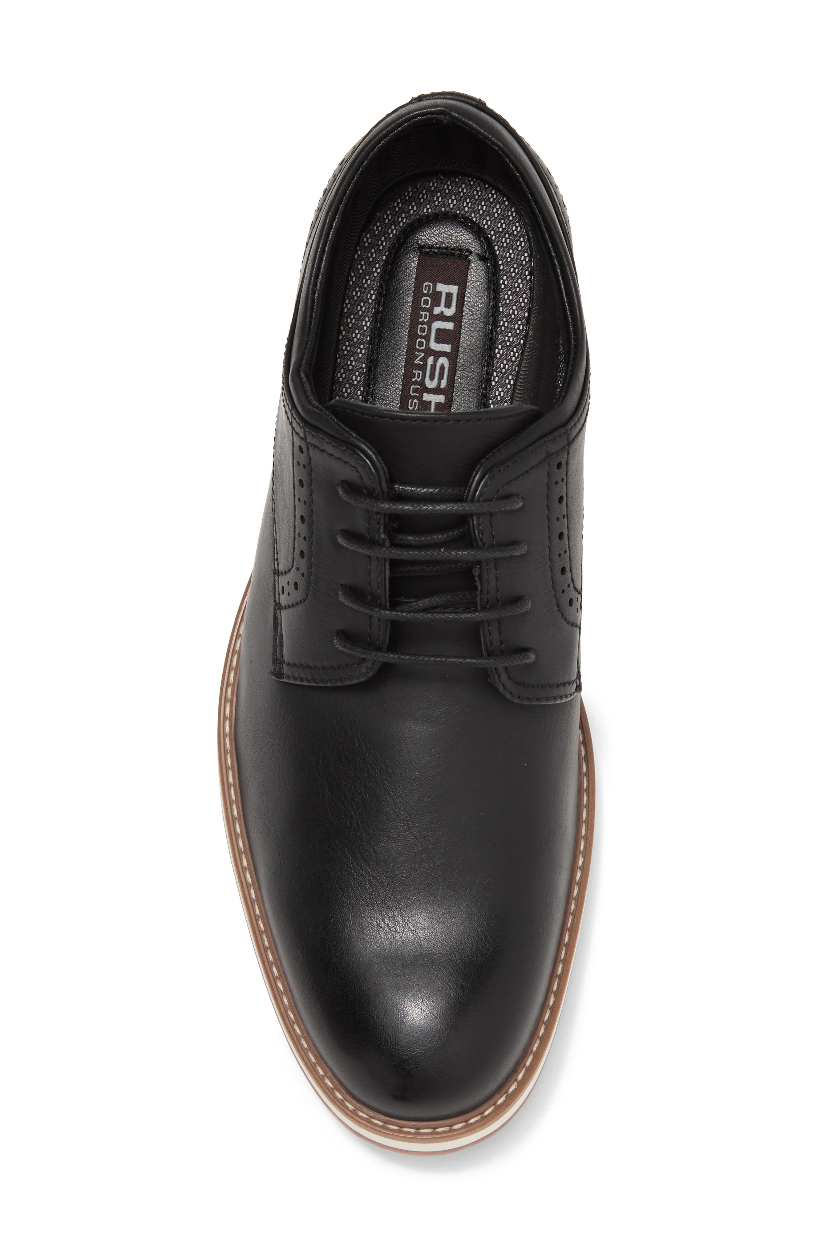 Rush by Gordon Rush Plain Toe Derby, Alternate, color, Black