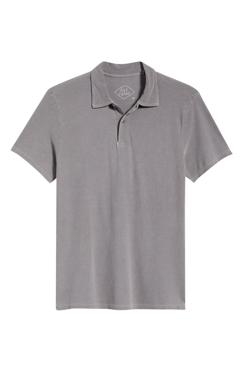 ALEX CRANE Organic Cotton Polo, Main, color, Silver
