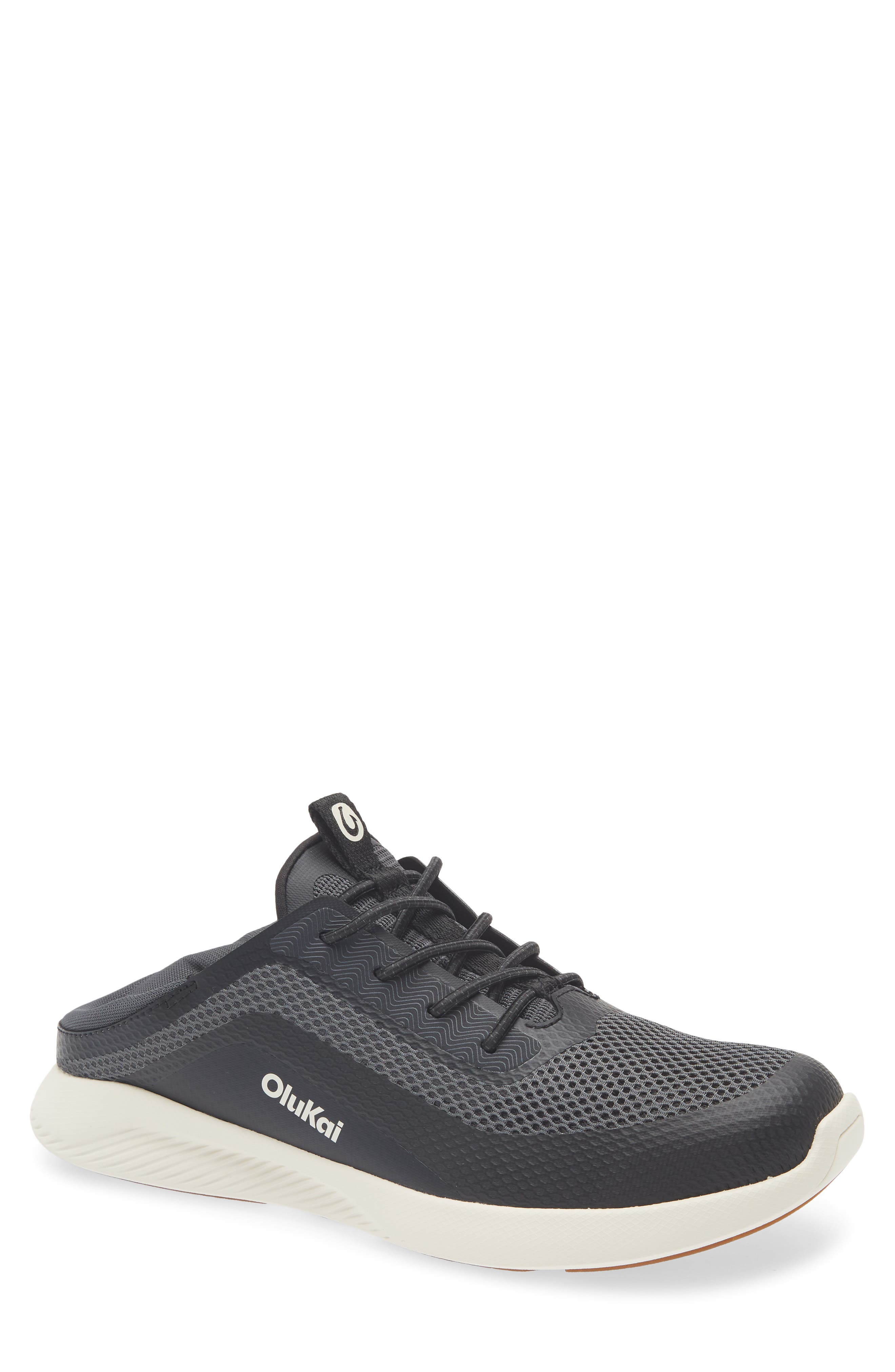 OluKai Kialoa Convertible Lace-Up Waterproof Sneaker, Alternate, color, Dark Shadow / Lava Rock