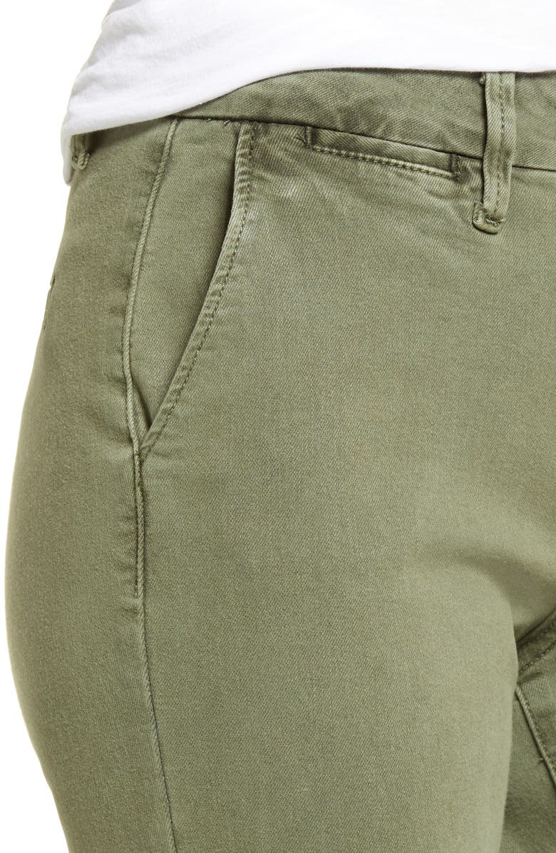 PAIGE Romy Stretch Cotton Crop Pants, Alternate, color, Vtg Ivy Gr