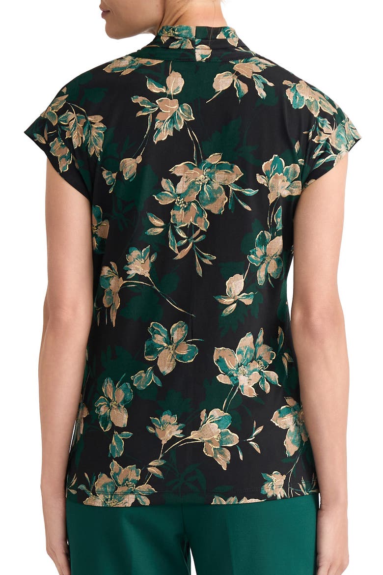 Floral Print Top, Alternate, color, EVERGREEN MULTI