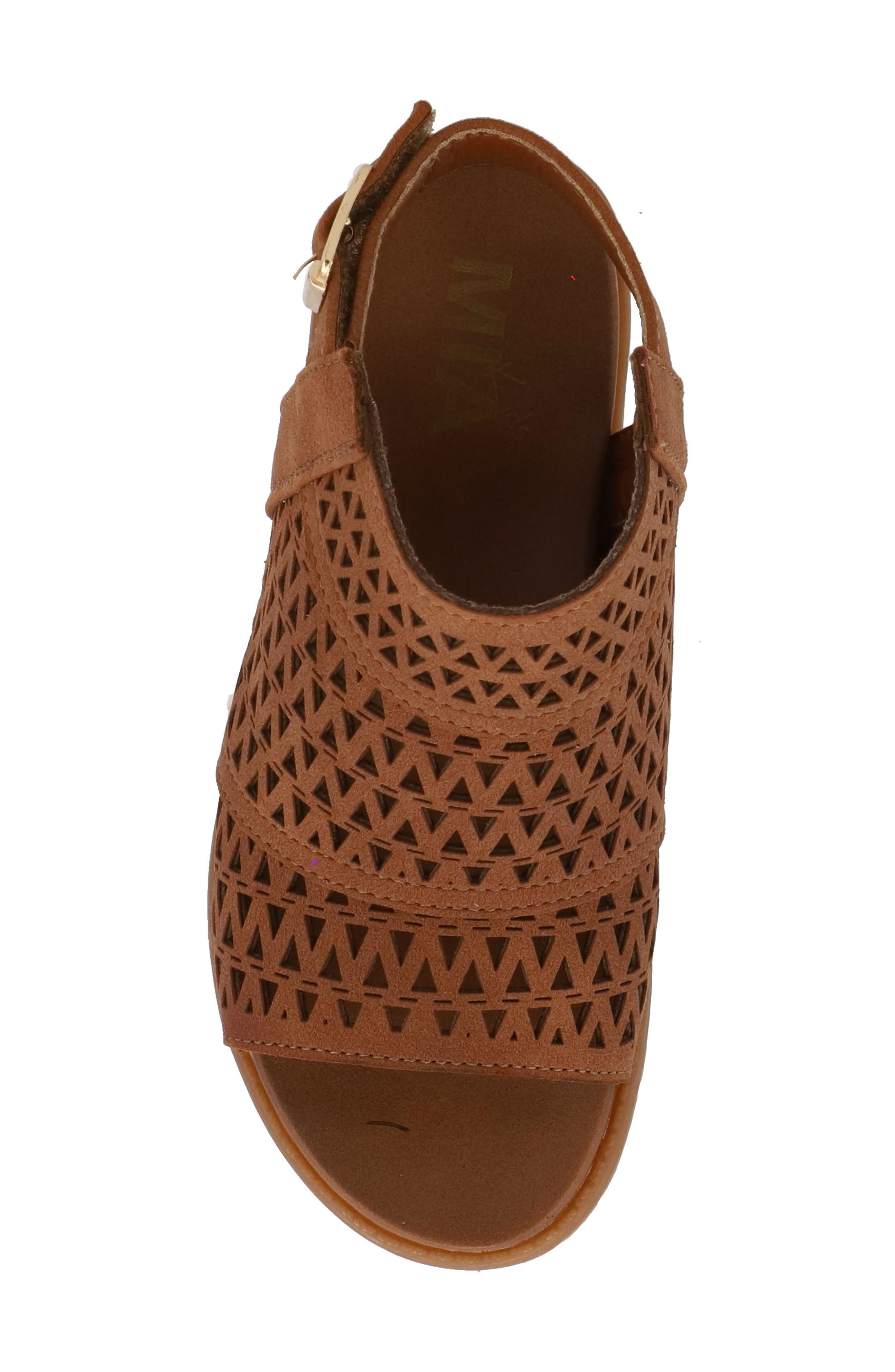 Kids' Mollee Block Heel Sandal, Alternate, color, COGNAC