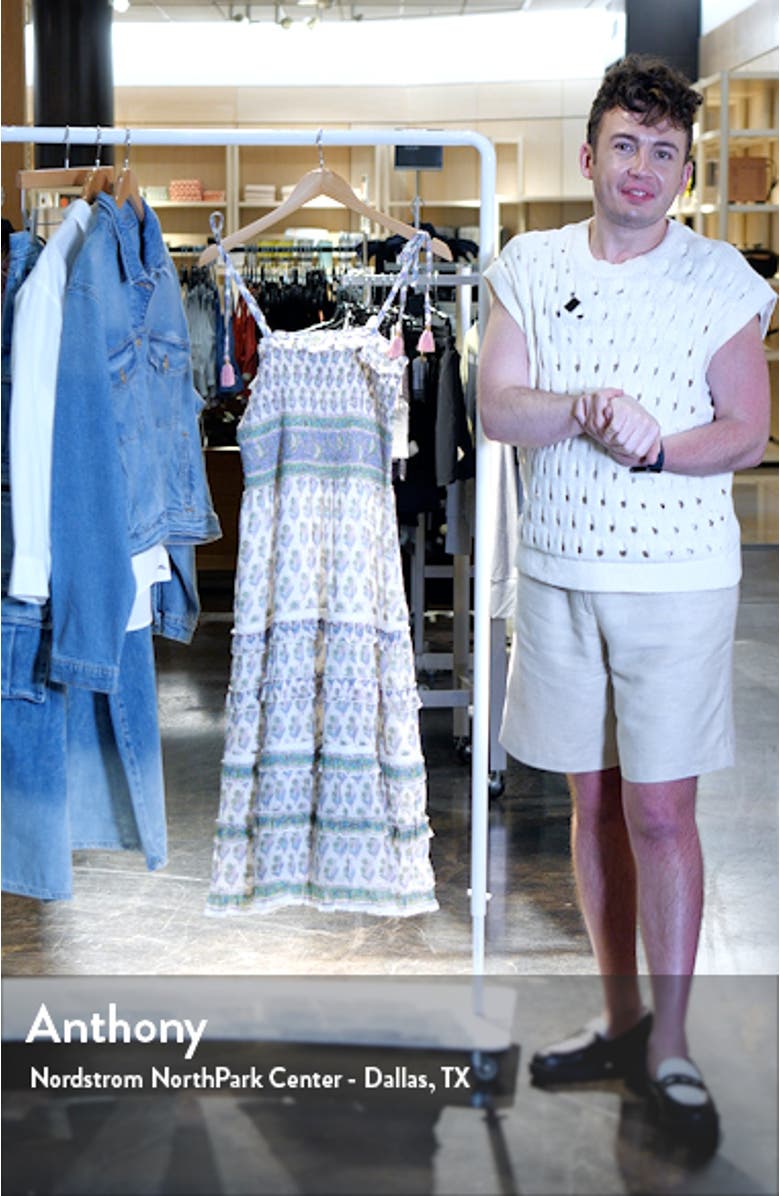 Liberty Floral Tiered Cotton & Silk Sundress, sales video thumbnail