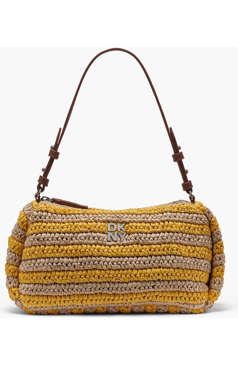 DKNY Remy Top-Zip Shoulder Bag, Main, color, Taxi Cab Yellow/Natu