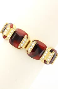 OLIVIA WELLES Resin Stone Stretch Bracelet