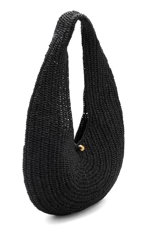 Large Raffia Shoulder Bag