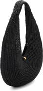 MANGO Large Raffia Shoulder Bag
