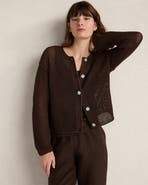 Haven Well Within Cotton Blend Open Stitch Cardigan