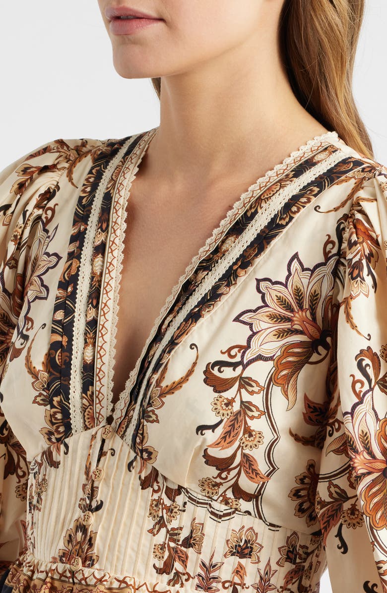 FARM Rio Majestic Garden Cotton Top, Alternate, color, Sand