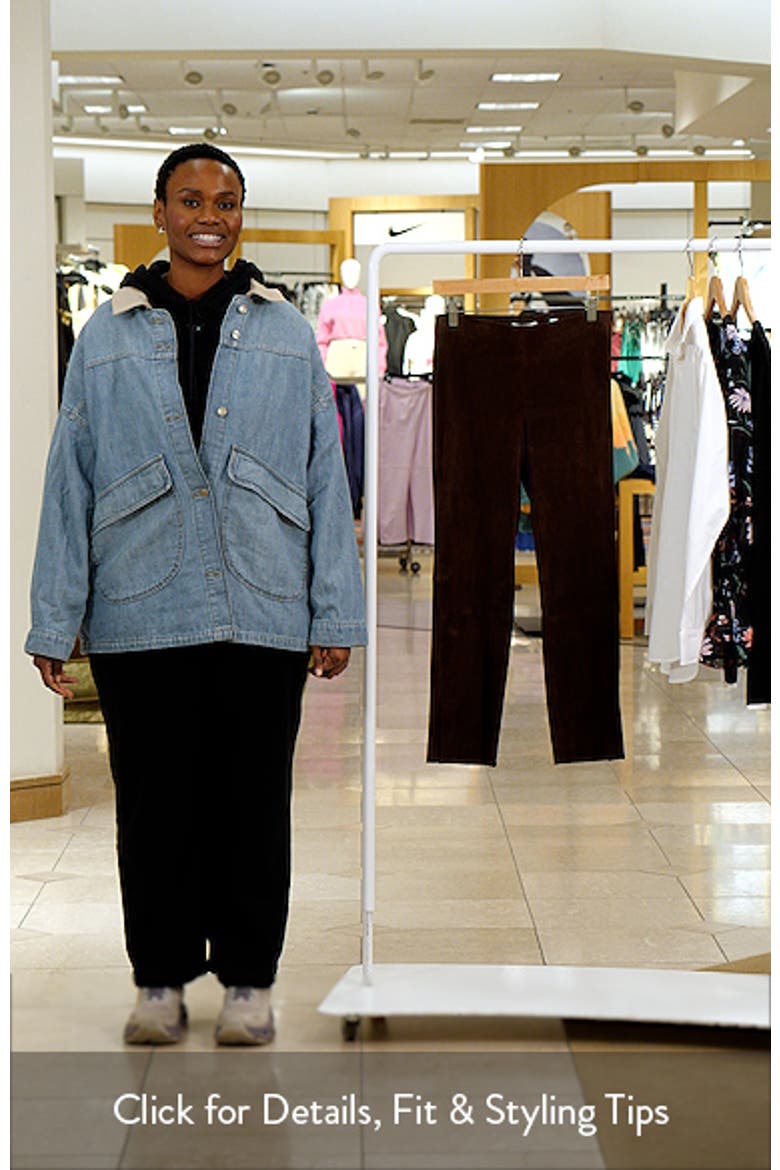 Suede Split Hem Crop Pants video