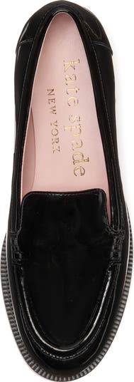 【Kate Spade】Lori Patent Leather Loafers ローファー国内発送 kate-spade-Black-Lori-Patent-
