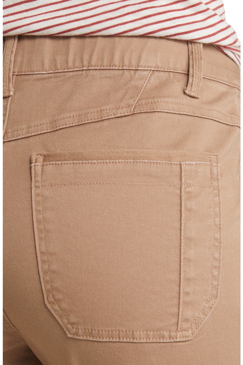 'Ab'Solution Patch Pocket High Waist Crop Straight Leg Pants (Nordstrom Exclusive), Alternate, color, PEANUT BUTTER