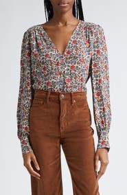 Veronica Beard Sura Floral Shirt