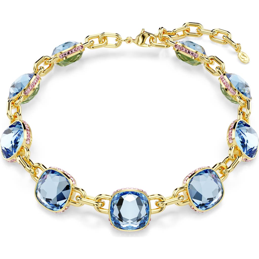 Swarovski Chroma Twist Crystal Station Collar Necklace