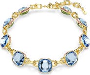 Swarovski Chroma Twist Crystal Station Collar Necklace