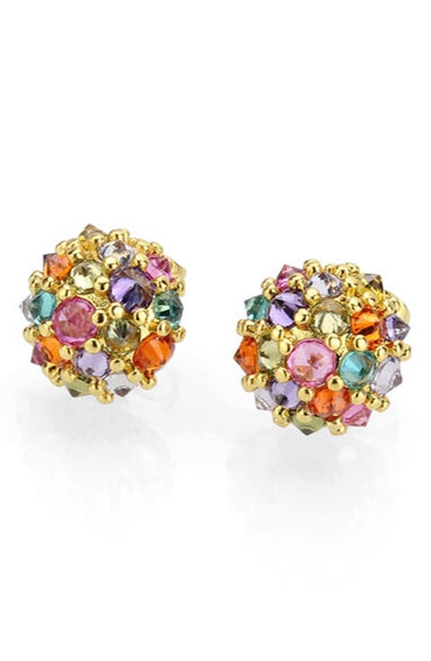 Fiesta Ball Pavé CZ Stud Earrings