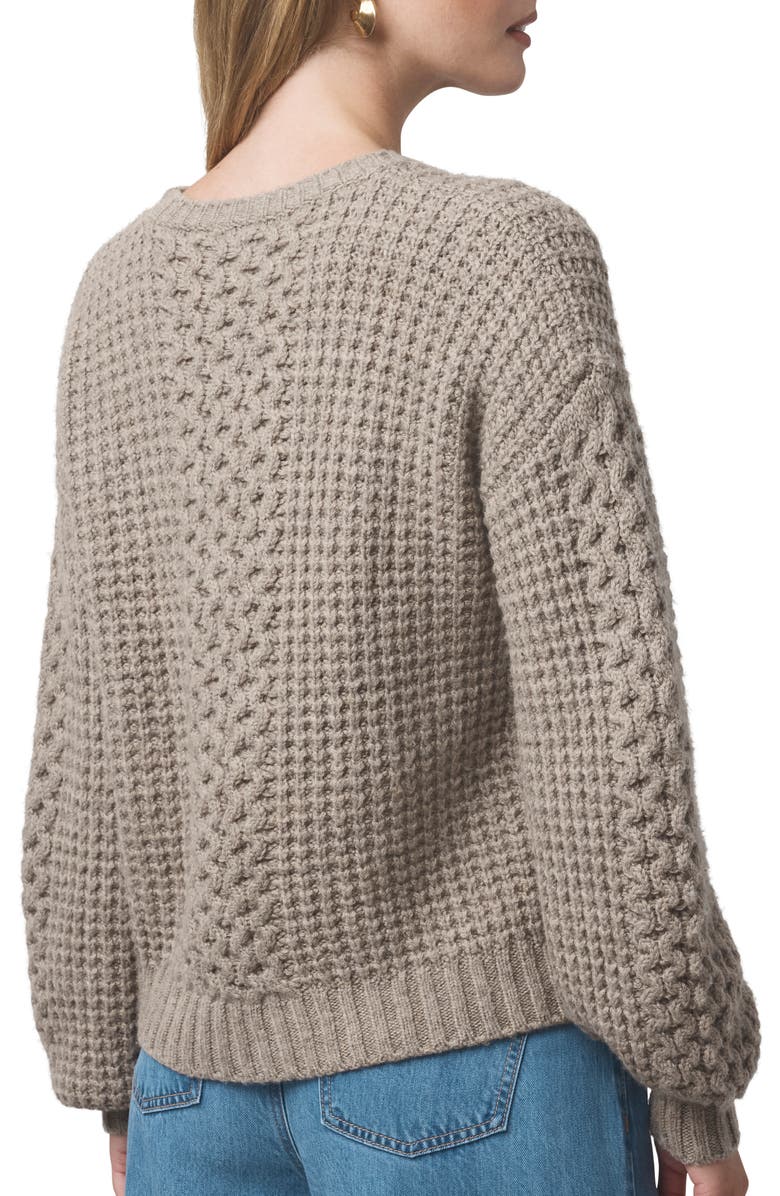 Splendid Celeste Cable Stitch Sweater, Alternate, color, Light Cedar Beige Heather