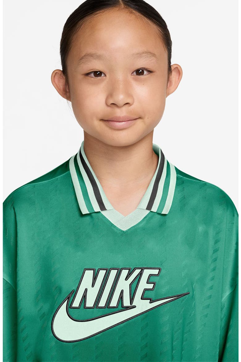 Kids' Short Sleeve Jersey Top, Alternate, color, 365 MALACHITE/BARELY GREEN