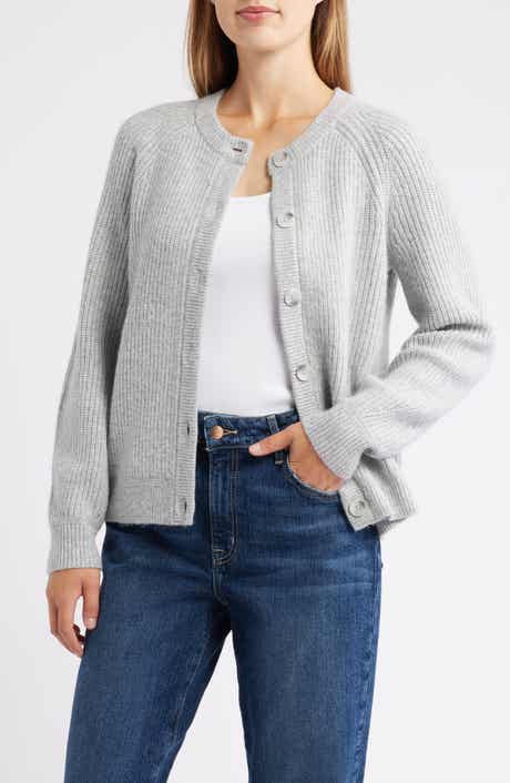 Caslon® Cozy Rib Cardigan