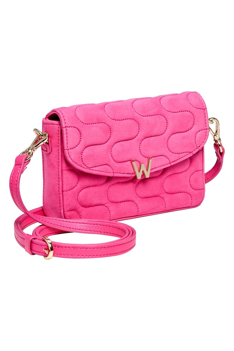 Mimi Swirl Shoulder Bag with Scarf, Alternate, color, Pink Flash