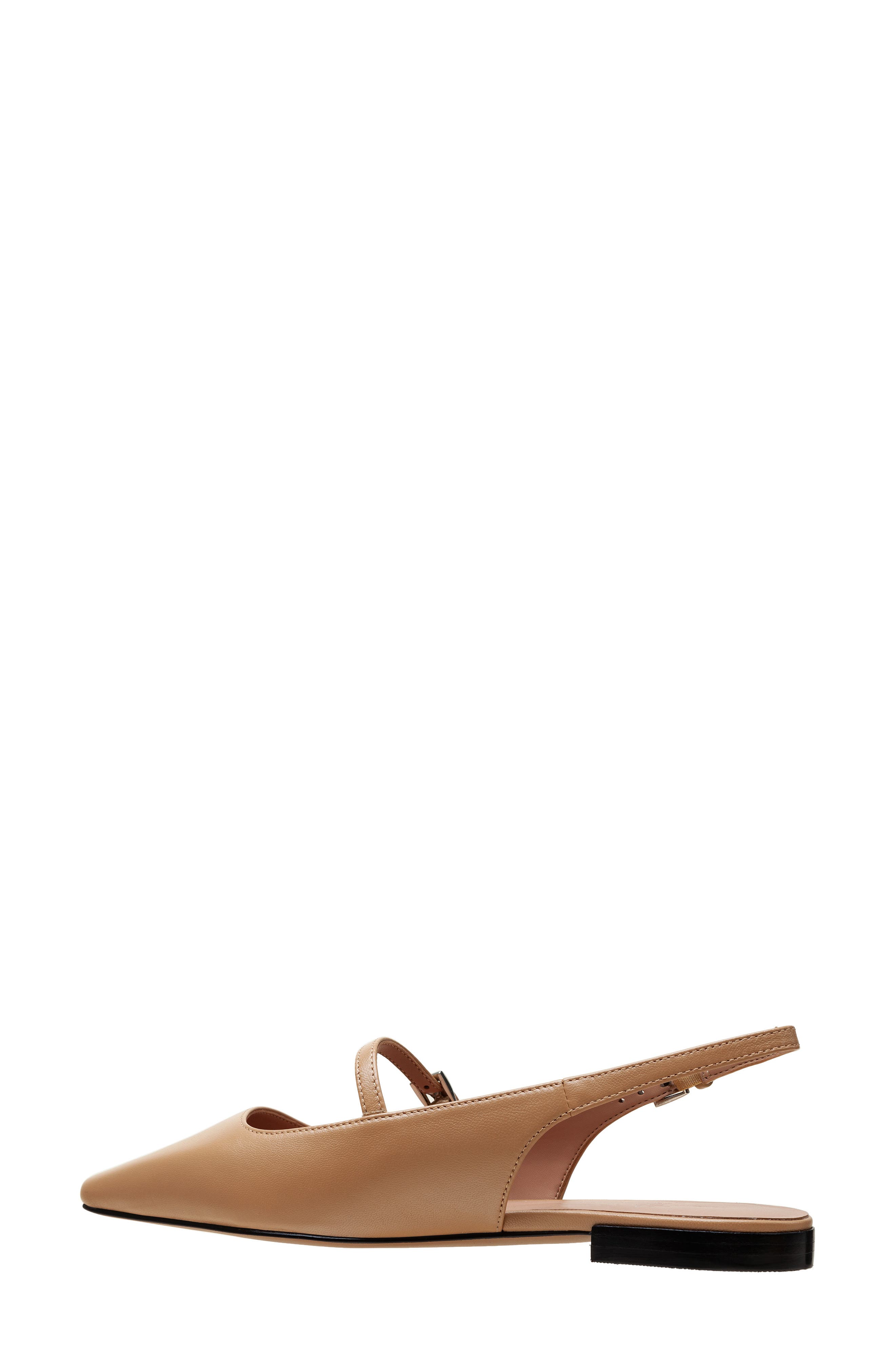 Celeste Slingback Pointed Toe Flat, Alternate, color, DESERT