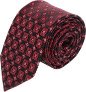 Trafalgar Azzimato Diamond Stately Silk Necktie