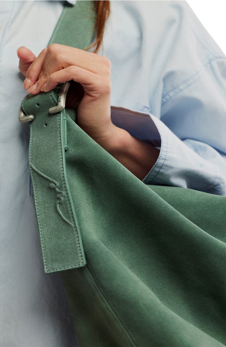 Free People WTF Honor Suede Hobo Bag, Alternate, color, Secret Sage