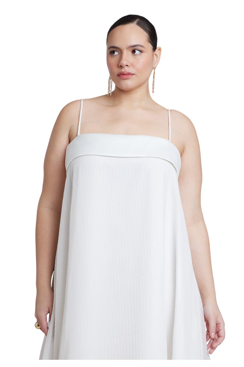 Dramatic Organza Trapeze Gown, Alternate, color, JET STREAM