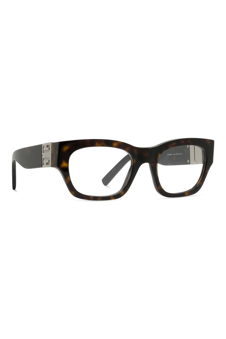 4G 52mm Square Optical Glasses, Alternate, color, BLONDE HAVANA