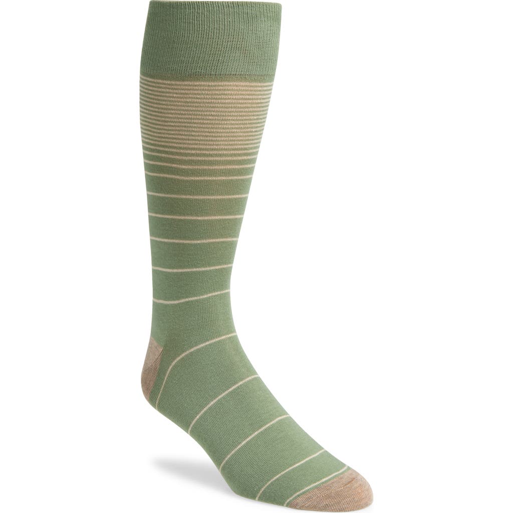 Nordstrom Gradient Combed Cotton Blend Dress Socks In Green