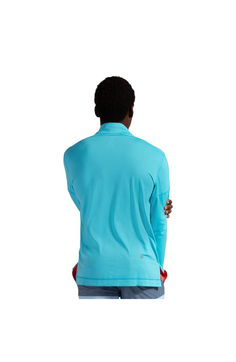 BloqUV Men's Mock Zip Top, Alternate, color, Ice Blue