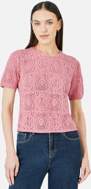 Yumi Cotton Crochet Knitted Top