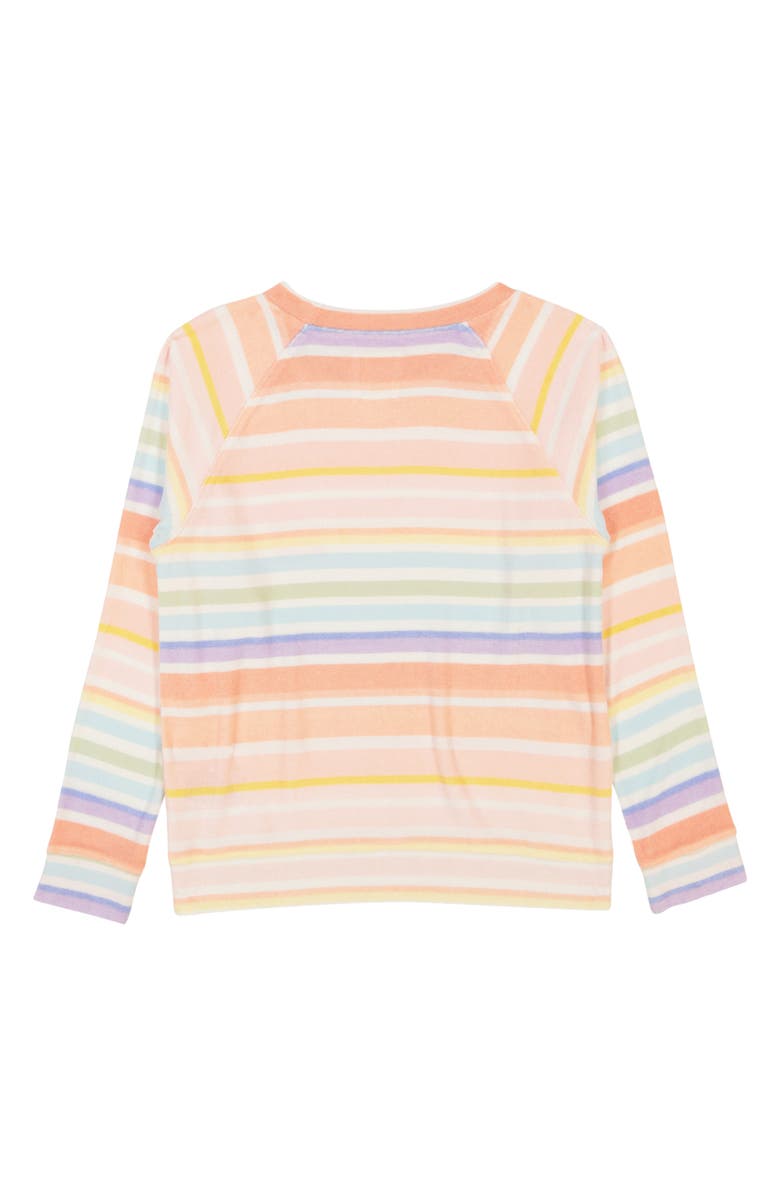 Billabong Kids' Sandy Day Stripe French Terry Sweatshirt, Alternate, color, 