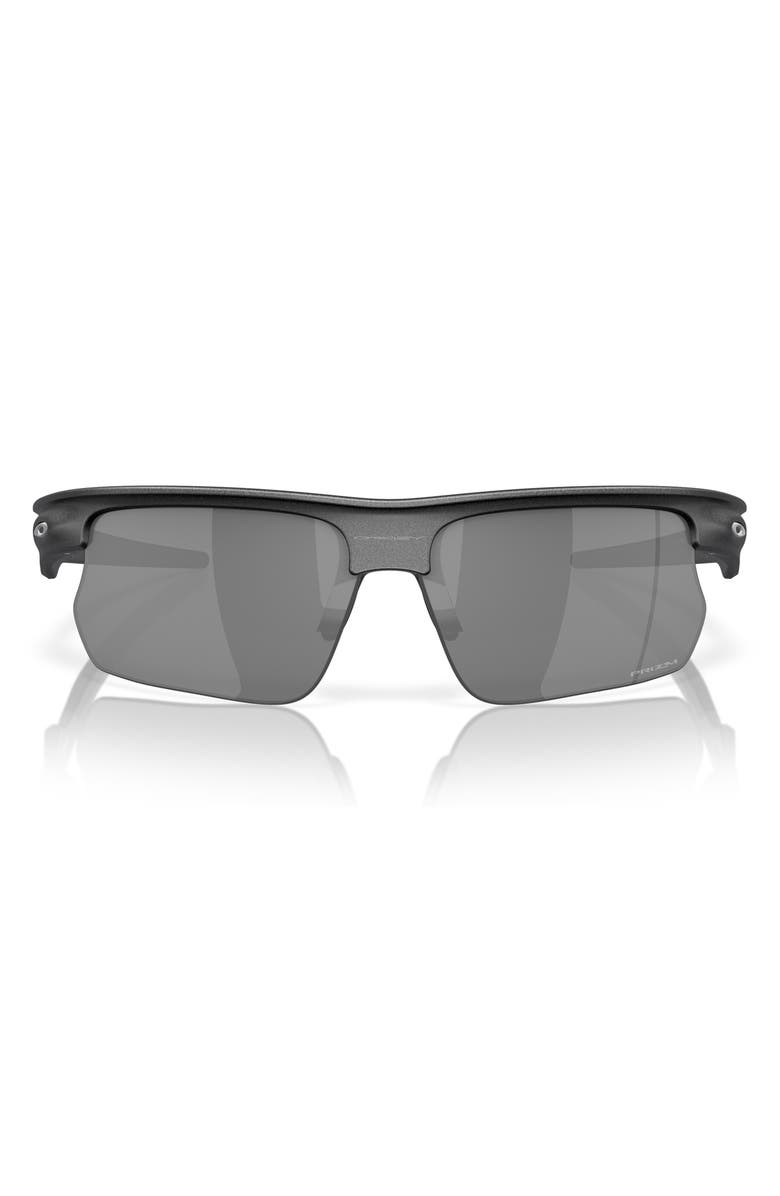 Oakley Bisphaera 68mm Prizm<sup>™</sup> Gradient Oversize Polarized Rectangular Sunglasses, Main, color, Black Grey
