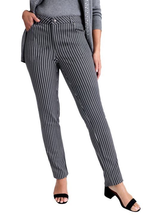 Jessica London True Fit Stretch Denim Straight Leg Jean In Gray