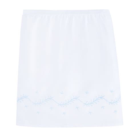 Kids' Embroidered Crib Skirt
