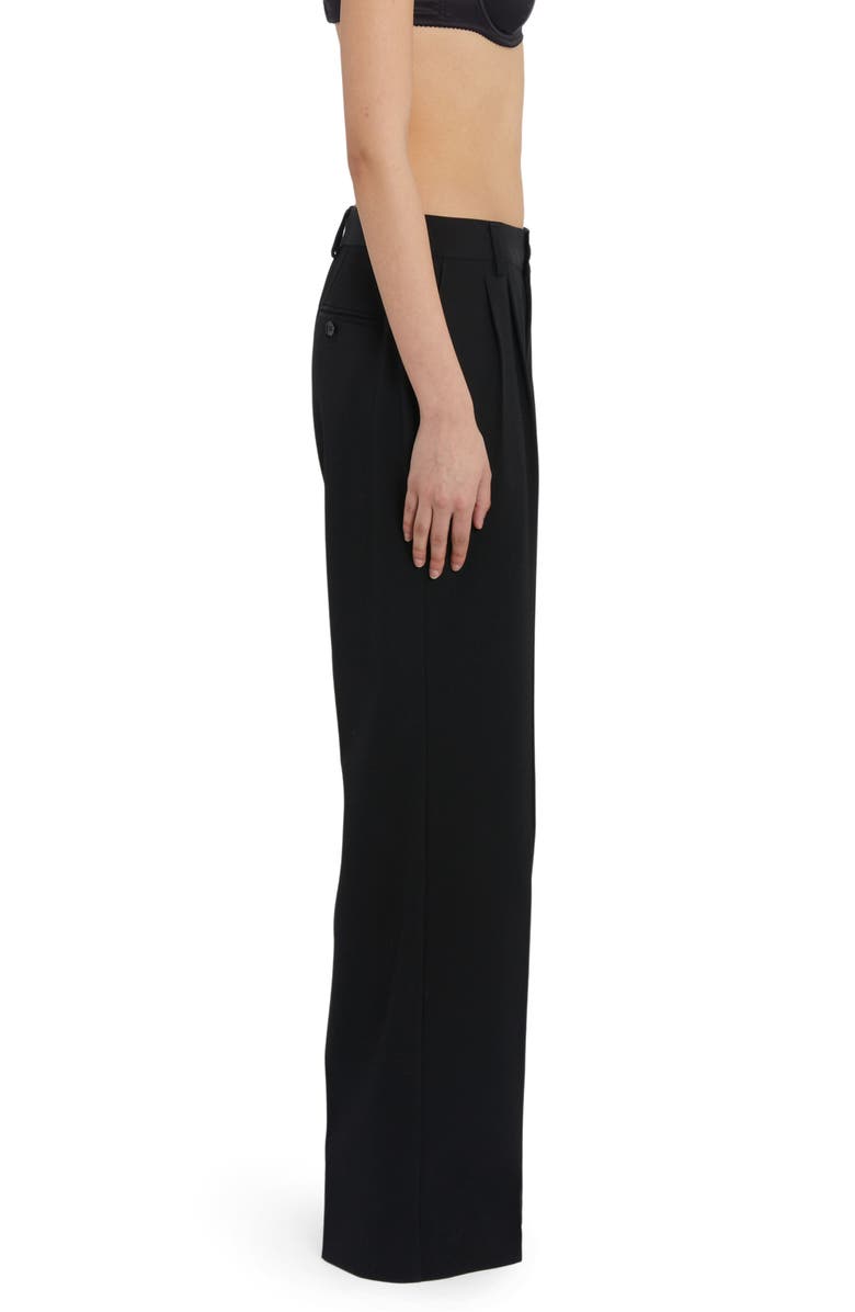Dolce&Gabbana Wide Leg Stretch Virgin Wool Pants, Alternate, color,