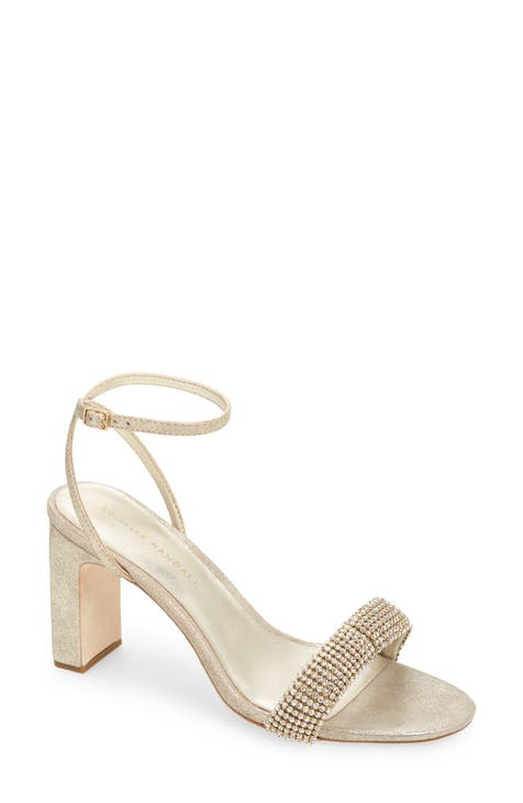 Shay Crystal Embellished Ankle Strap Sandal (Women)