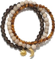 Satya Jewelry Manifest Balance Gemstone Bracelet Set