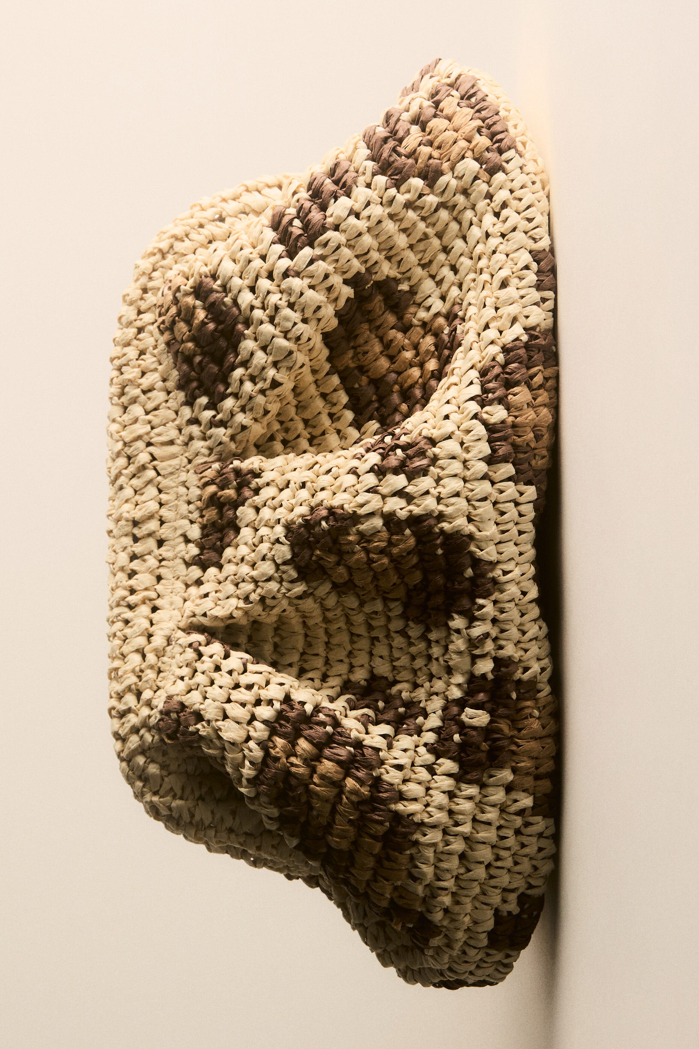 H&M Straw Clutch, Alternate, color, Beige/Leopard Print