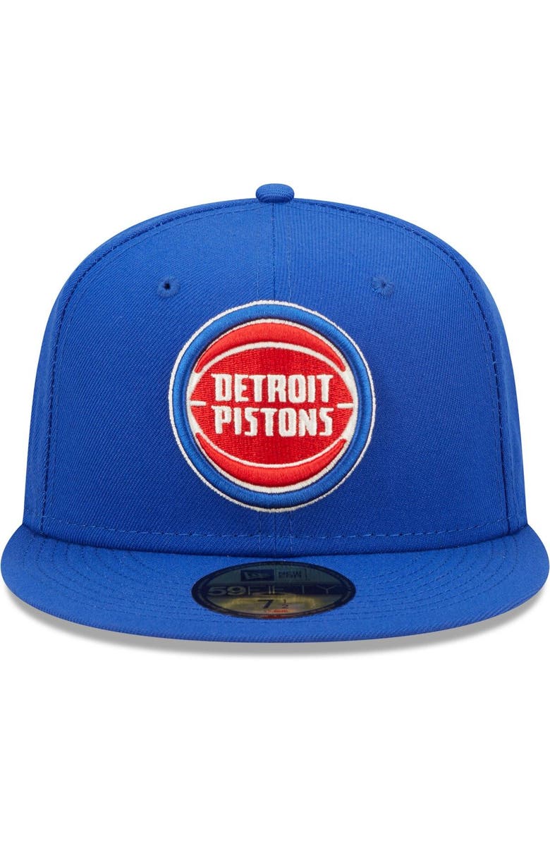 New Era Men's New Era Blue Detroit Pistons 3x NBA Finals Champions Pop Sweat 59FIFTY Fitted Hat, Alternate, color, 
