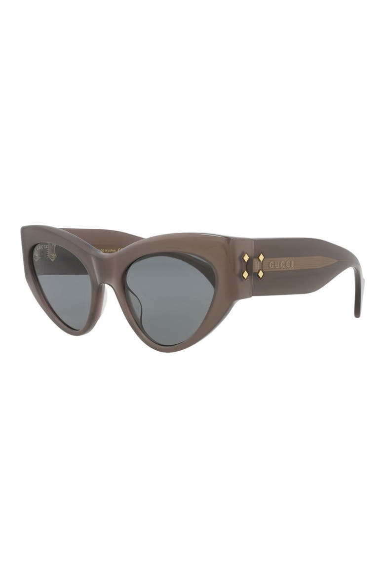 54mm Cat Eye Sunglasses, Alternate, color, GREY GREY GREY