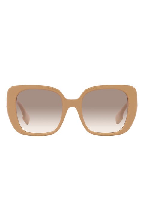 52mm Gradient Square Sunglasses
