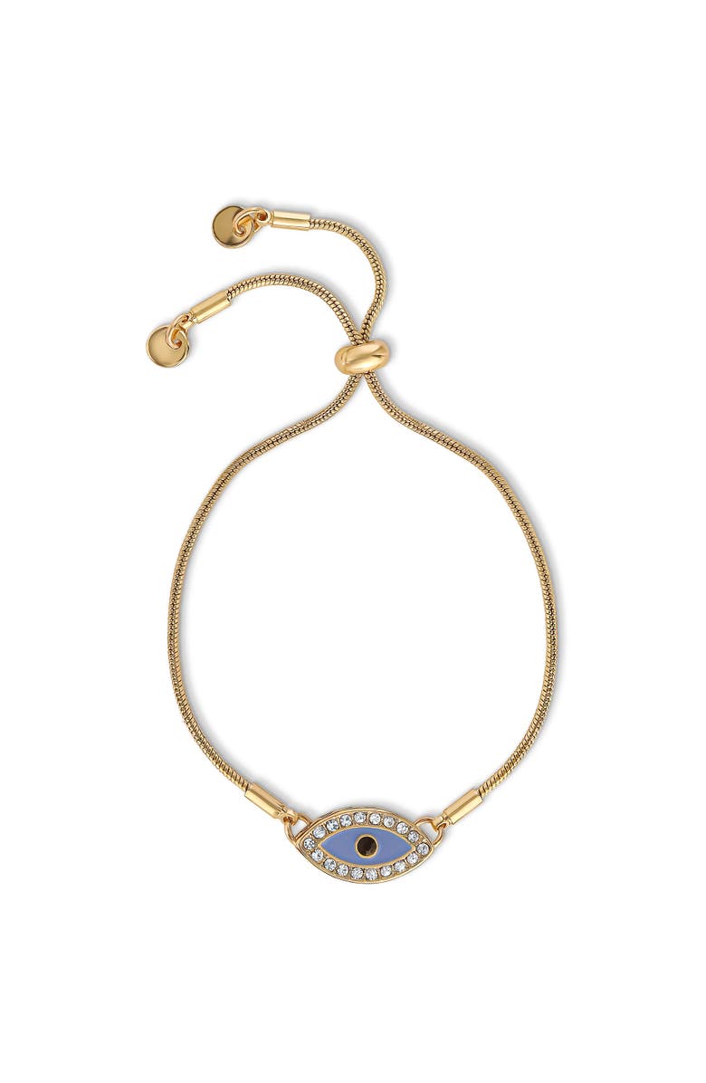 Jessica Simpson Multi-Color Beaded Bracelet Set with Evil Eye Charm, Boho Chic Stackable Bracelets, Alternate, color, Multi